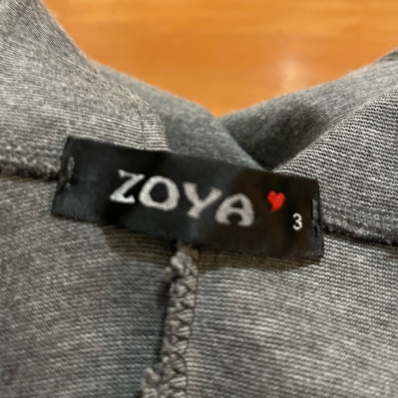 Zoya Gray Buttoned Jumper Dress - Picture 4 of 6